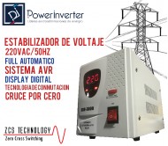 REGULADOR ESTABILIZADOR AUTOMÁTICO 2000W 220VAC-AVR- RELÉ